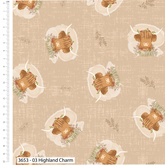 Tissu imprimé léopard 100 % coton Rose & Hubble, largeur 112 cm, idéal pour la confection de vêtements, t-shirts et robes (CP0045BEI)